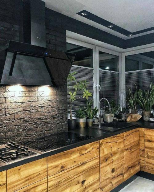 Кухня - гостиная в стиле Loft. 05