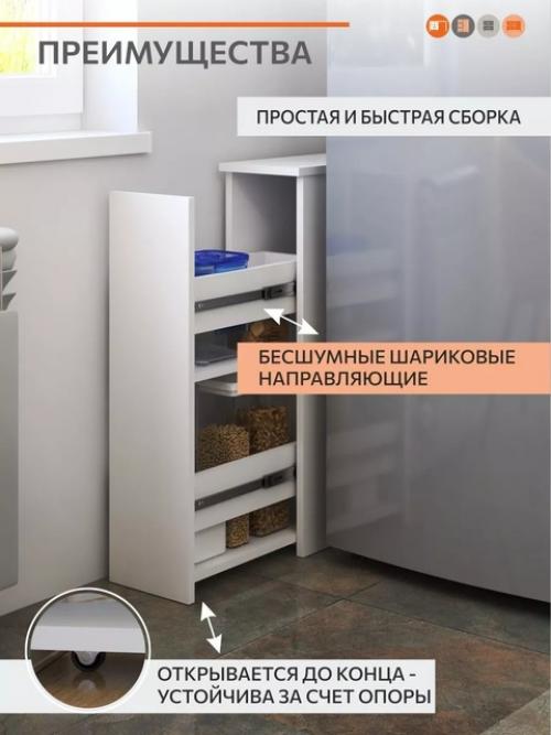 Тумба в ванную узкая Ориноко 265214408 купить за 2 664 в интернет - магазине Wildberries. 02