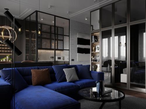 Оцените дизайн кухни гостиной. 03