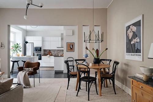 Скандинавский интерьер квартиры в Гетеборге (61 кв. 06