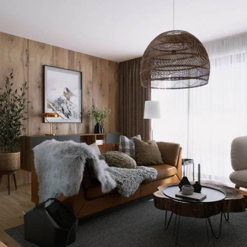 Столовaя и кухня в двухэтaжном чaстном доме. 03