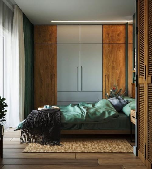 Спальня мечты - в насыщенных глубоких тонах. 01