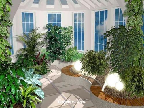 Зимние сады.  Зимний сад - это воплощение недостижимой мечты детства, чтобы всегда было лето. 05