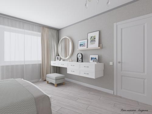 Дизайн интерьера Тольятти для спальни были выбраны обои заказчиками, они мне то же понравились. 07