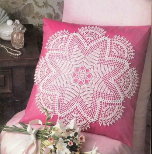 Декор подушек салфетками. 06