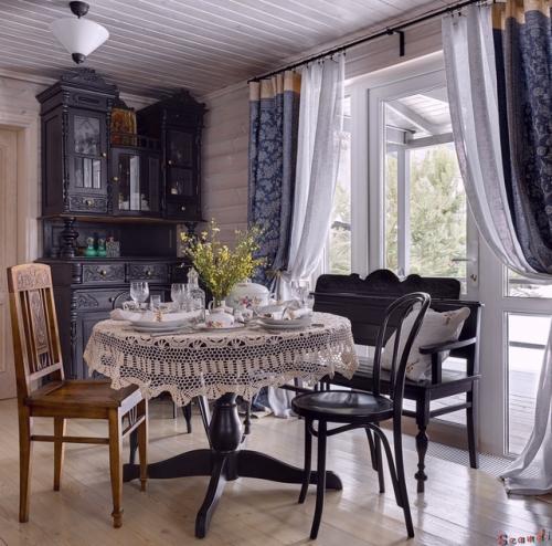 Вы используете ли старинный текстиль в современном интерьере? 08