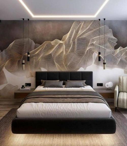 Этот интерьер - про тишину, глубину и ощущение дорогого спокойствия. 01