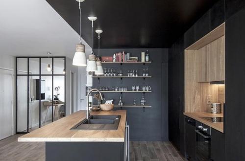 Интересное решение интерьера квартиры - студии. 02