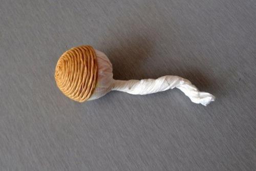 Маленькие корзиночки из шпагата. 05