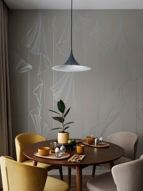 Дизайн небольшой квартиры, который отражает единение города и природы. 04