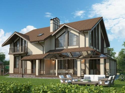 Элегантный стильный коттедж. 01