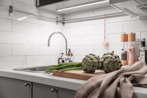 Скандинавский интерьер квартиры 24 кв. 06