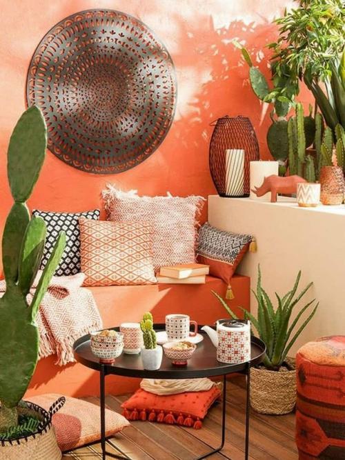 Балкон в духе бохо: пространство для отдыха без расписания. 05