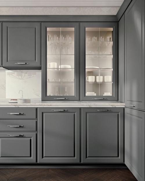 Как вдохнуть в свою кухню ле гкость и невесомость при очень громоздких конструкциях? 04