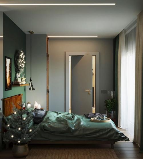 Спальня мечты - в насыщенных глубоких тонах. 02