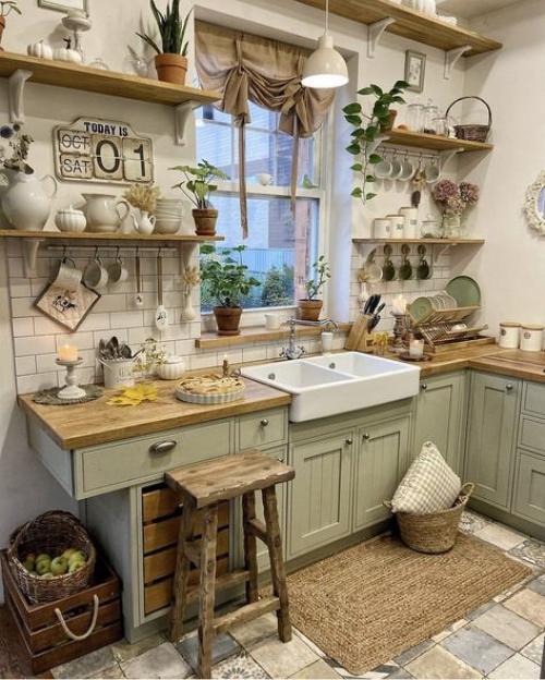 Представляя кухню в фермерском стиле, первое, о чем думает большинство людей, - это культовая раковина в фермерском стиле. 03