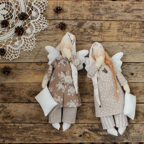 Ангелочки сладких снов шью парами, на счастье сонные ангелы дарят самые сладкие, самые добрые сны. 01