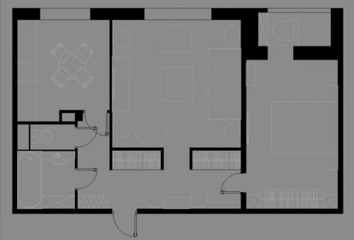 Как оформить двушку на 56 квадратных метрах: реальный пример из Москвы. 09