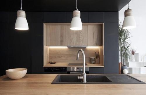 Интересное решение интерьера квартиры - студии. 08