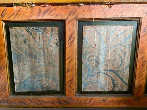 Интерьерная роспись дома Осипа Буракова, кочигино (Вельский район архангельской области. 03