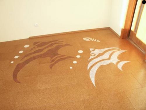 Пробковые полы.  Пробковый материал удивительно комфортен и практичен. 05