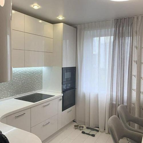 Идеальная кухня.  Красивый гарнитур, продуманная подсветка, гармоничное сочетание оттенков. 03