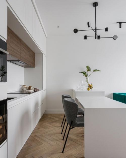 Реализованный интерьер квартиры, площадью 68 кв. 02