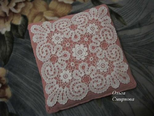 Декор подушек салфетками. 04