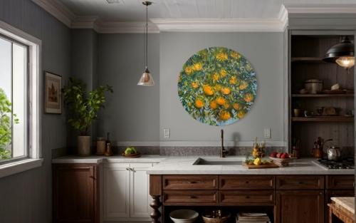 Погрузитесь в атмосферу солнечного лета с картиной маслом Мандариновый сад от художника Ольги Бекетовой! 02