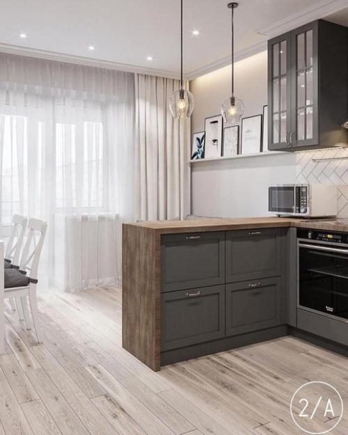 Стильный интерьер. В спокойной цветовой гамме. 02