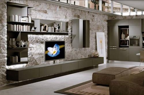 Кухня - студия привычное решение во многих интерьерах. 03