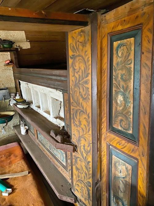 Интерьерная роспись дома Осипа Буракова, кочигино (Вельский район архангельской области. 08