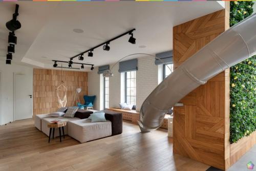 Двухуровневая квартира с Горкой в Харькове от студии KI Design ч. 1. 02