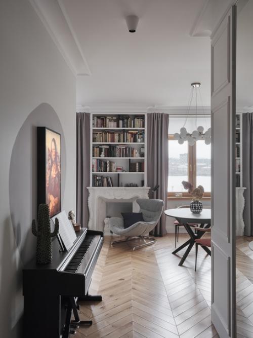 Дизайнеры из студии F17design создали уютный, парижский интерьер в петербуржской квартире на берегу Невы. 02