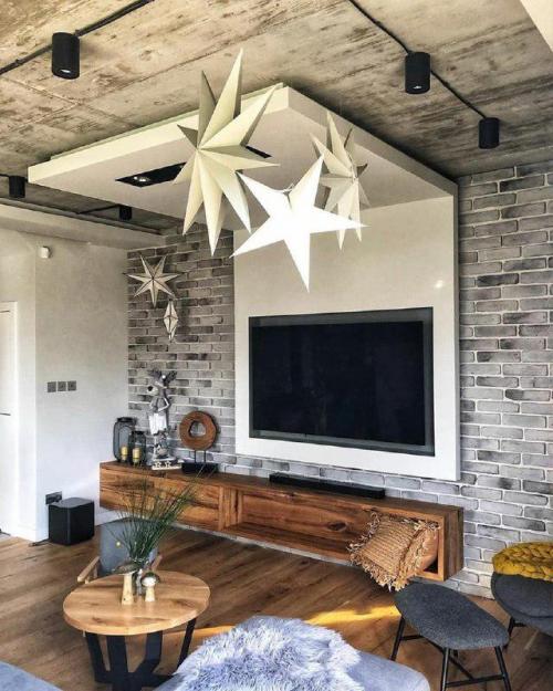 Кухня - гостиная в стиле Loft.

