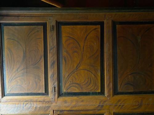 Интерьерная роспись дома Осипа Буракова, кочигино (Вельский район архангельской области. 07