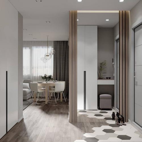 Дизайн кухни и гостиной. 01