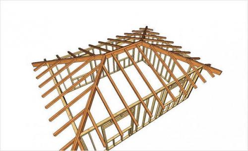 Четырехскатная крыша для беседки. 01