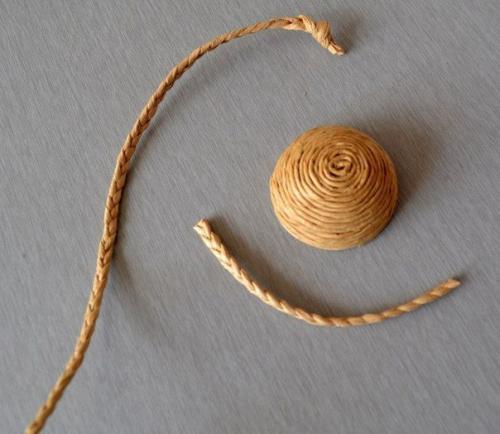 Маленькие корзиночки из шпагата. 04