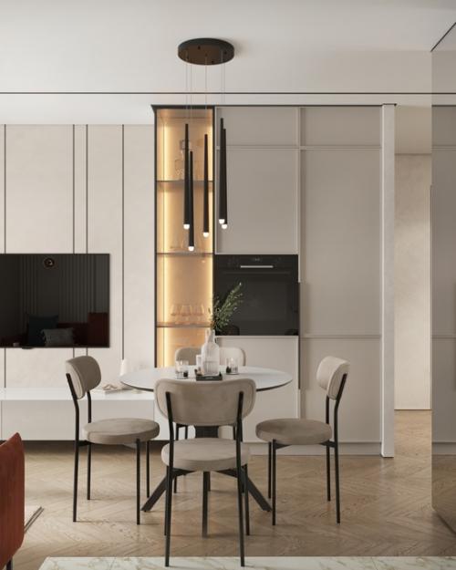 Проект однокомнатной квартиры 44 кв. 05