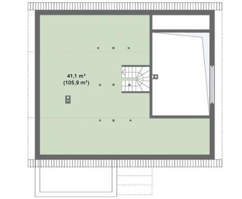 Проект дома с мансардой. 03