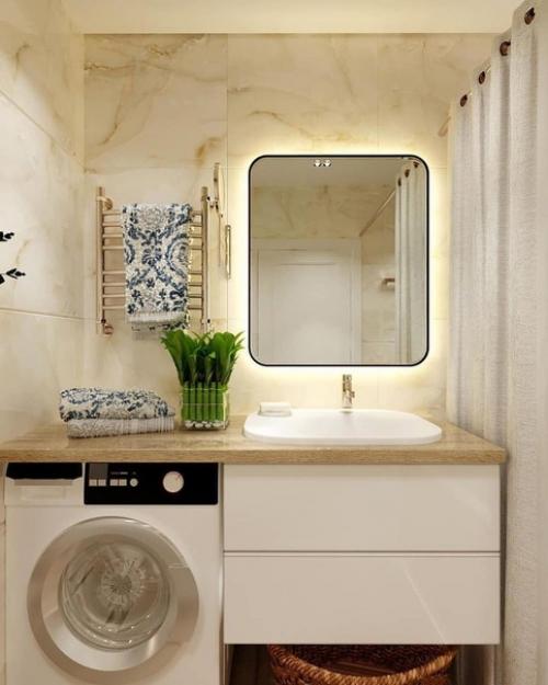 Дизайн совмещённого санузла.