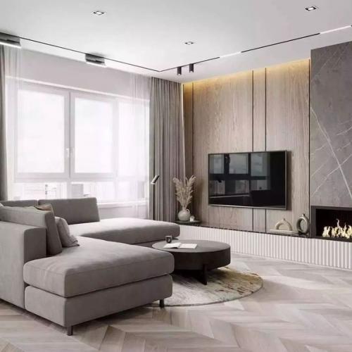 Объединённое пространство кухни - гостиной. 06