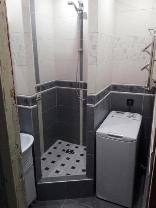 До и после ремонта ванной комнаты. 02