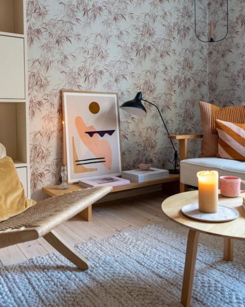 Приятная бежево - розовая гамма в дизайне уютного немецкого дома. 08