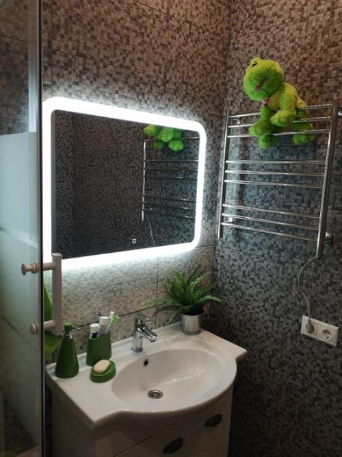 Интeреснaя paсцветкa для ванной комнаты. 01