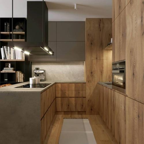 Столовaя и кухня в двухэтaжном чaстном доме. 04