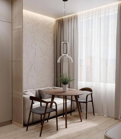 Минималистичный интерьер однокомнатной квартиры площадью 47 м. 06