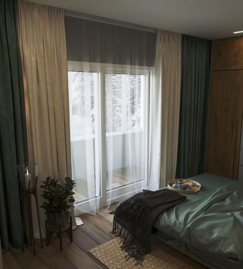 Спальня мечты - в насыщенных глубоких тонах. 05