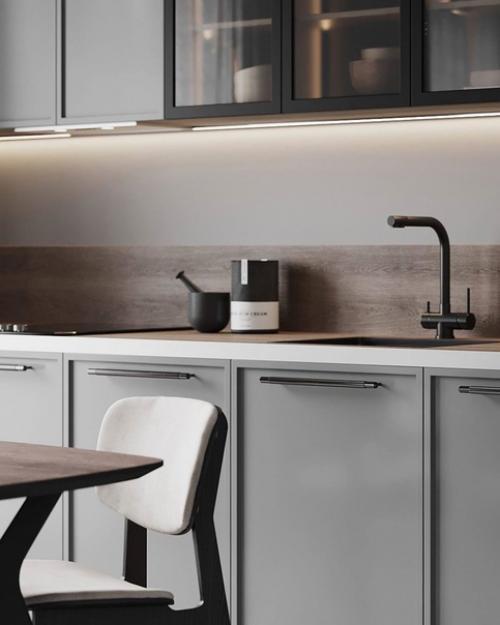 Визуализация брутального варианта кухни. 05